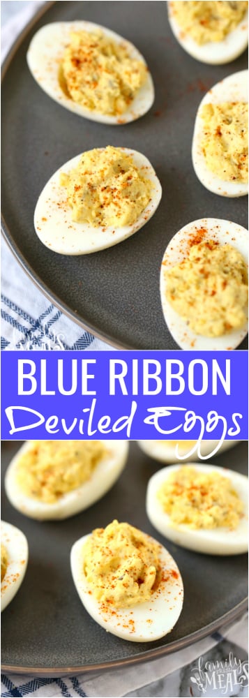 Blue Ribbon Deviled Eggs Recipe -- Family Fresh Meals
