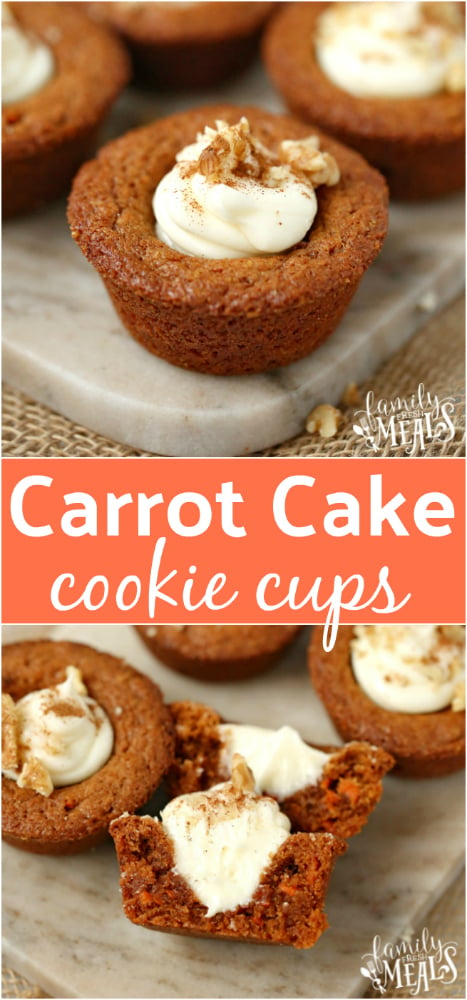 Carrot Cake Cookie Cups Recipe -- Family Fresh Meals -