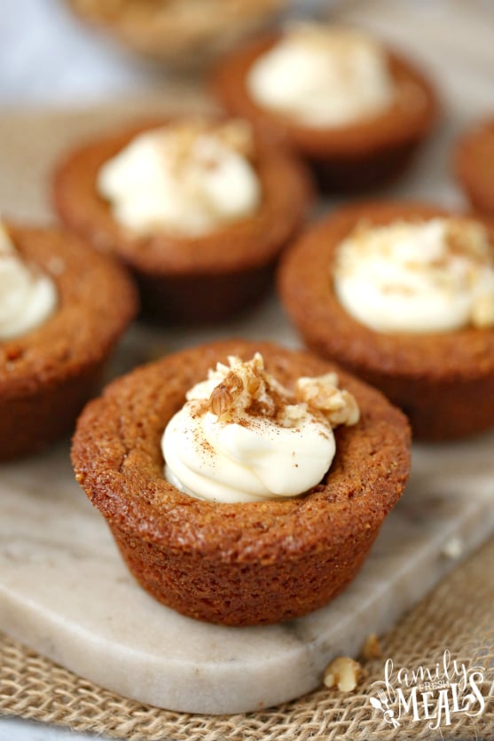 Carrot Cake Cookie Cups Recipe -- Family Fresh Meals