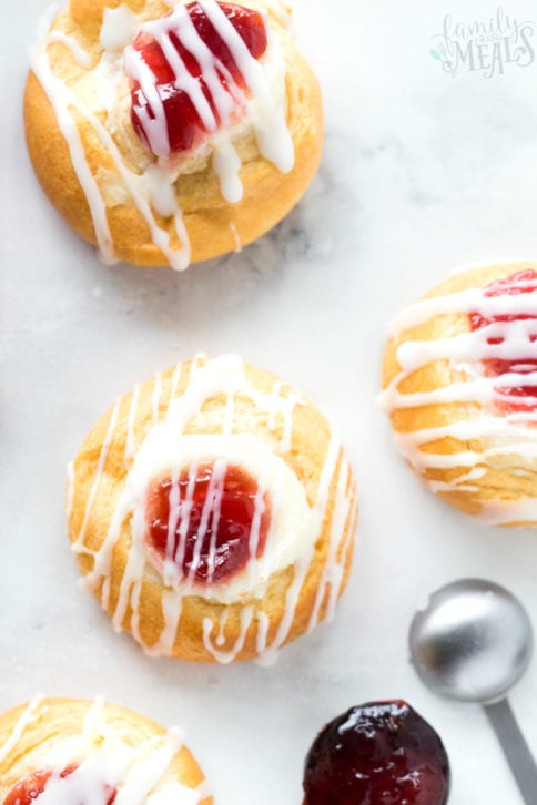 Cherry Cream Cheese Danish - Family Fresh Meals Recipe