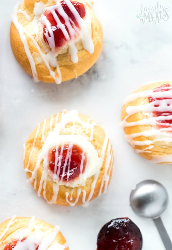 Cherry Cream Cheese Danish - Family Fresh Meals Recipe