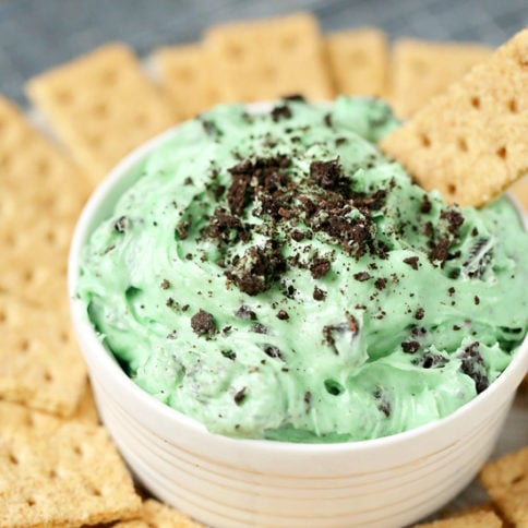 Chocolate Chip Dip Recipe - Served with crackers - Family Fresh Meals