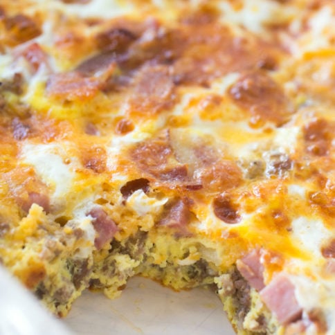 Meat Lovers Baked Omelet Recipe - Family Fresh Meals