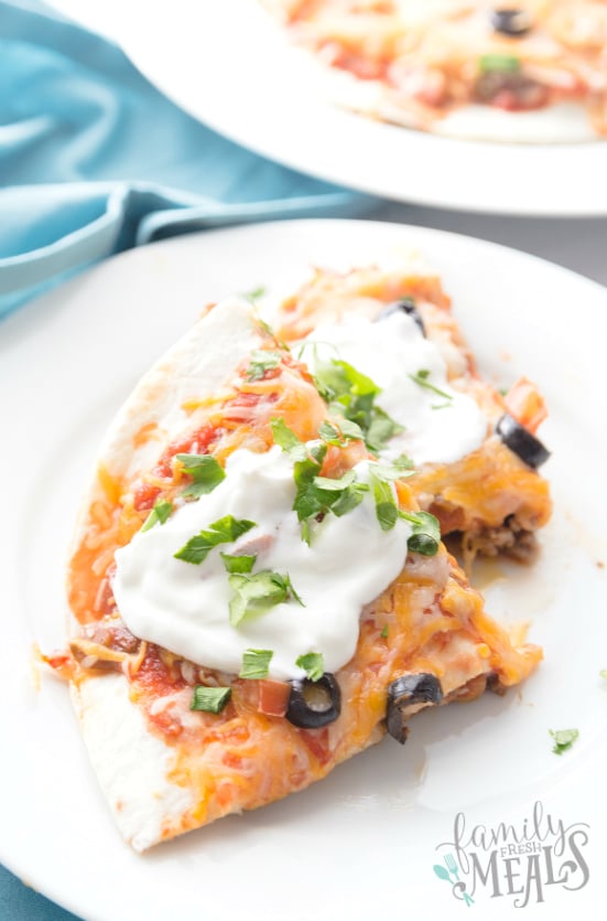 Copycat Taco Bell Mexican Pizza Stacks - Family Fresh Meals Recipe