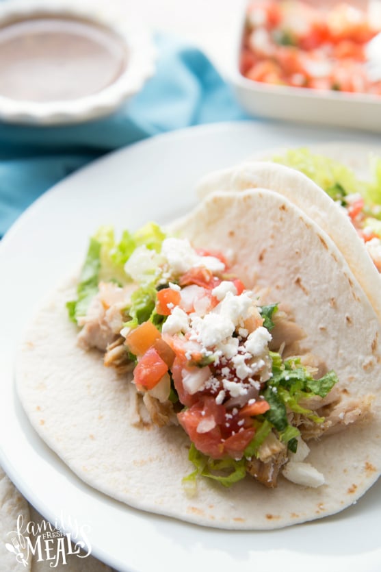 Crockpot Citrus Pork Street Tacos