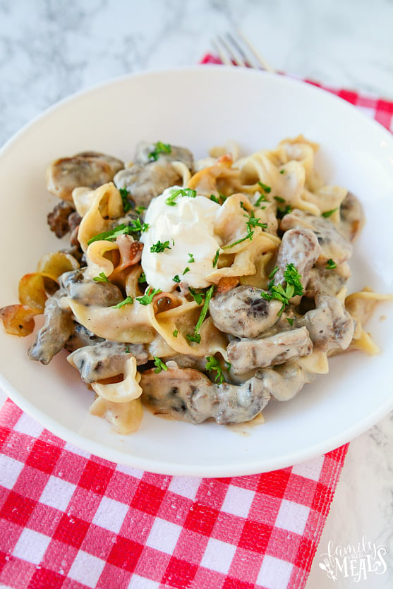 Easy Beef Stroganoff Casserole