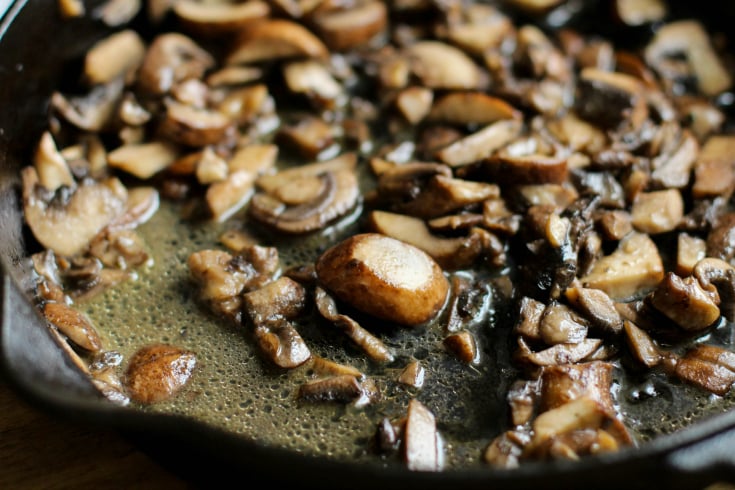 Fully Loaded Burger Bowls - Mushroom cooked in butter