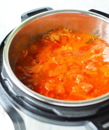 Instant Pot Spaghetti dinner - one pot spaghetti instant pot