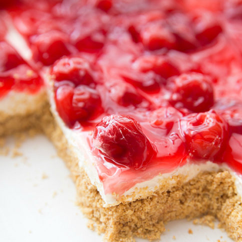 No Bake Cherry Cheesecake Dessert - Family Fresh Meals Recipe