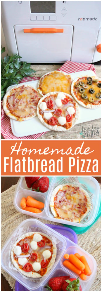 Homemade Flatbread Pizzas with Rotimatic - Family Fresh Meals