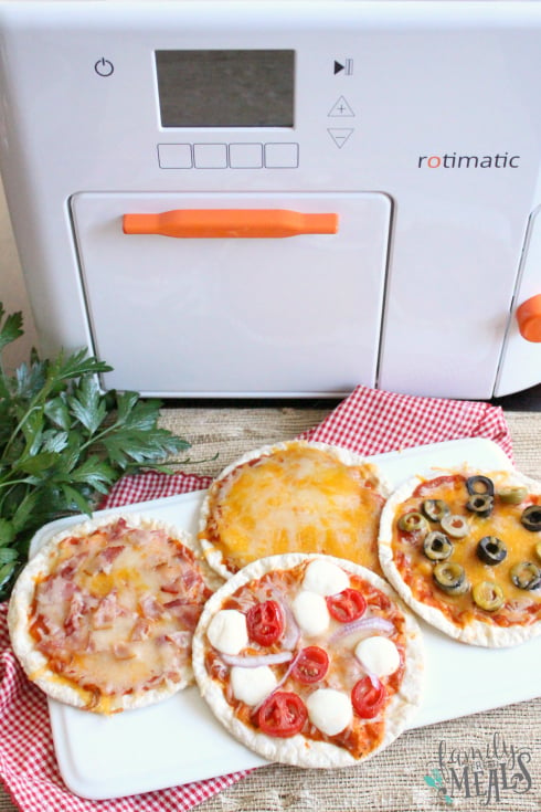 Homemade Flatbread Pizzas with Rotimatic