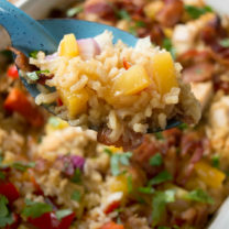 Aloha Pineapple Chicken Rice Casserole