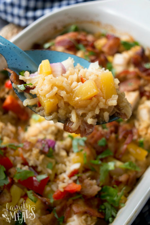 Aloha Pineapple Chicken Rice Casserole - Family Fresh Meals Recipe