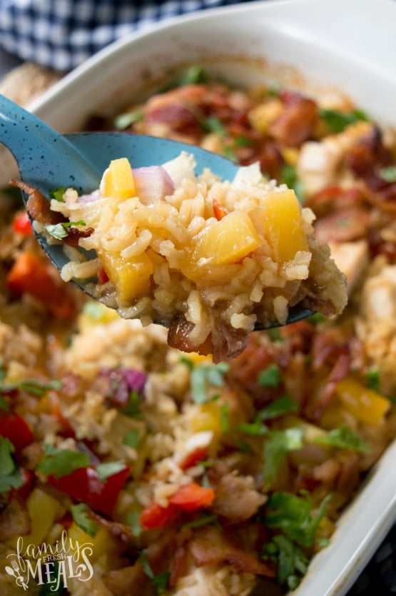 Aloha Pineapple Chicken Rice Casserole - Family Fresh Meals Recipe