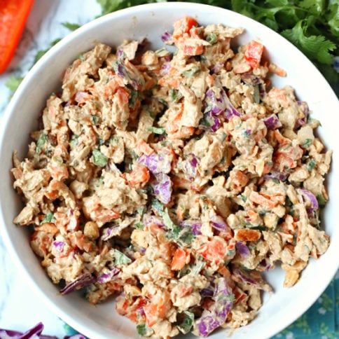 Creamy Thai Chicken Salad Recipe - Family Fresh Meals Recipe