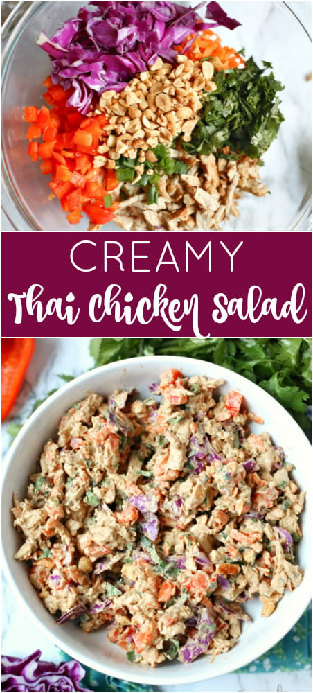 Creamy Thai Chicken Salad Recipe - Family Fresh Meals