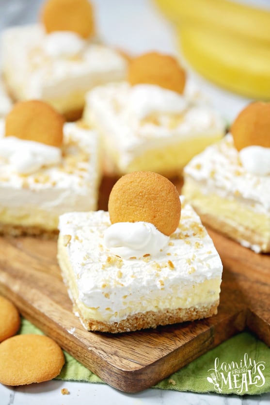 Easy Banana Cream Pie Bars - Family Fresh Meals Recipe