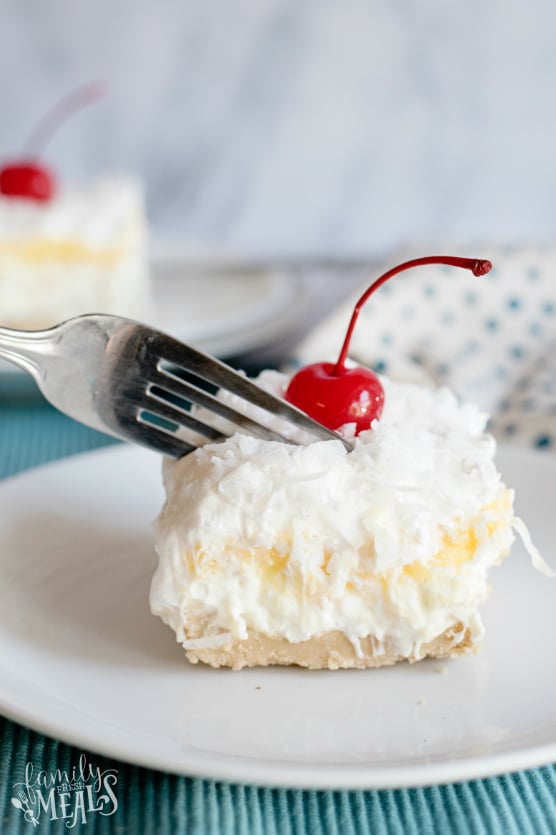 Pina Colada Lush Cake - Family Fresh Meals