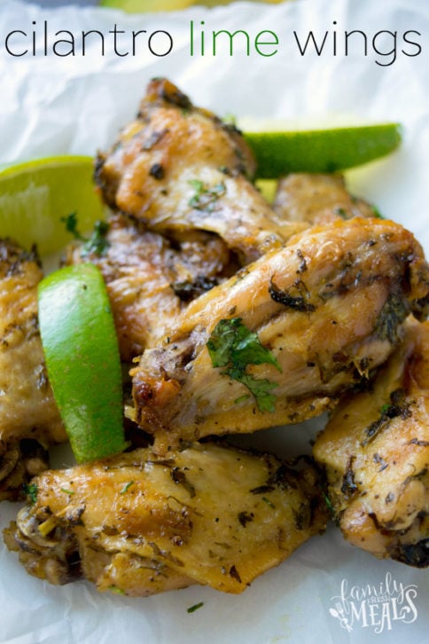 Cilantro Lime Chicken Wings - Family Fresh Meal Recipe