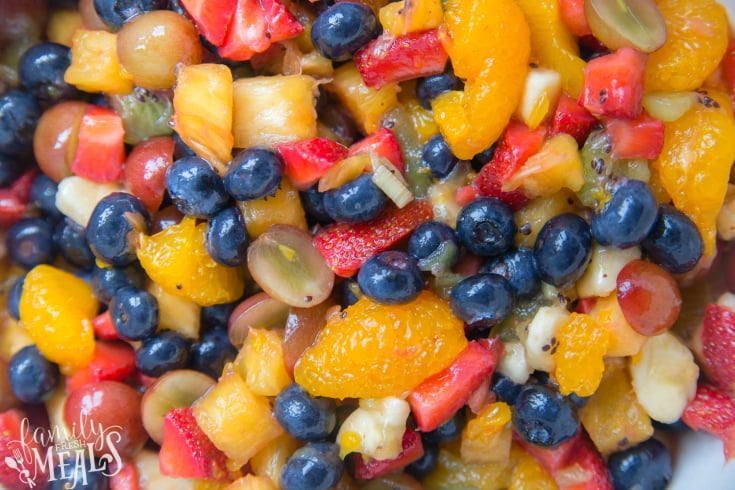 Honey Glazed Fruit Salad Recipe - Family Fresh Meals