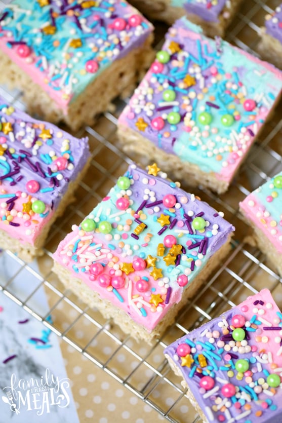 Unicorn Cereal Bars - Family Fresh Meals