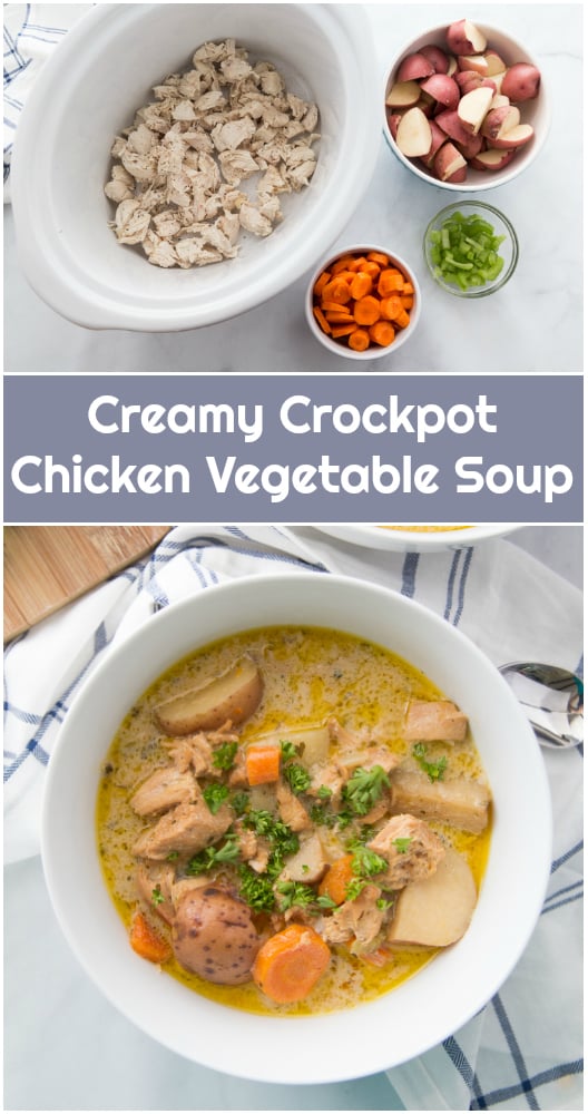 Creamy Crockpot Chicken Vegetable Soup - Family Fresh Meals Recipe