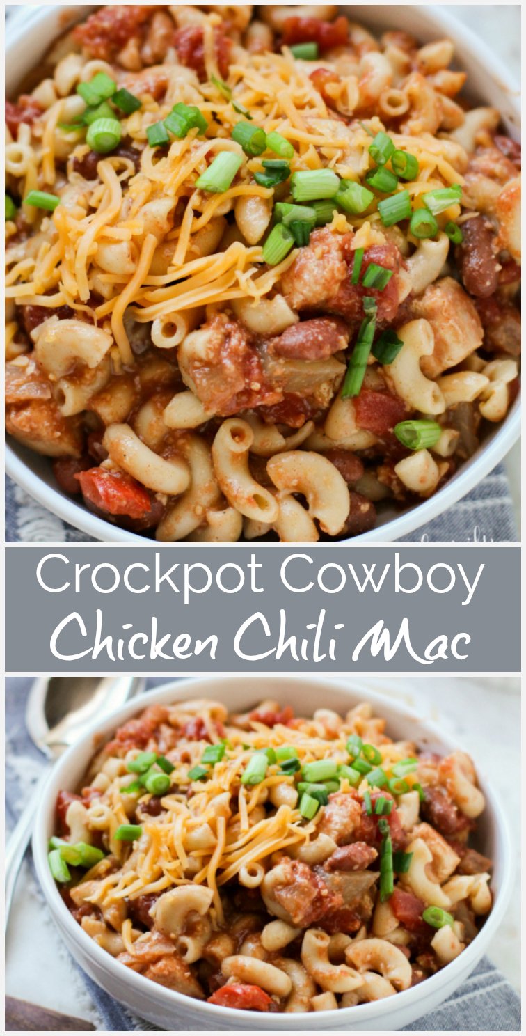 Crockpot Cowboy Chicken Chili Mac - Family Fresh Meals Easy Crockpot Recipe