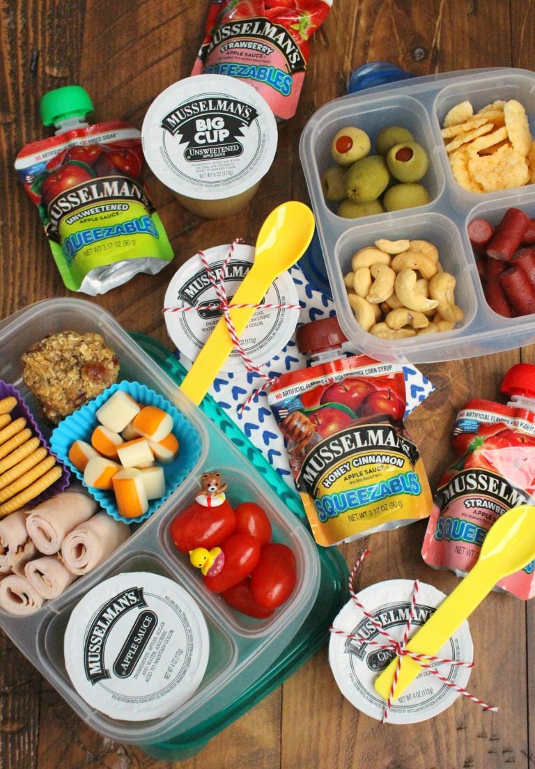 Healthy Lunchbox Ideas with Family Fresh Meals and Musselman's