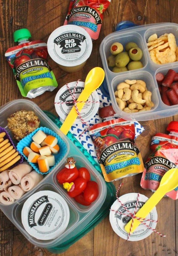 Healthy Lunchbox Ideas with Family Fresh Meals and Musselman's 