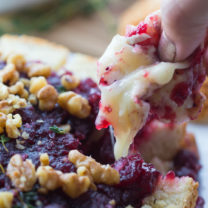 Pull Apart Cranberry Brie Bread Bowl