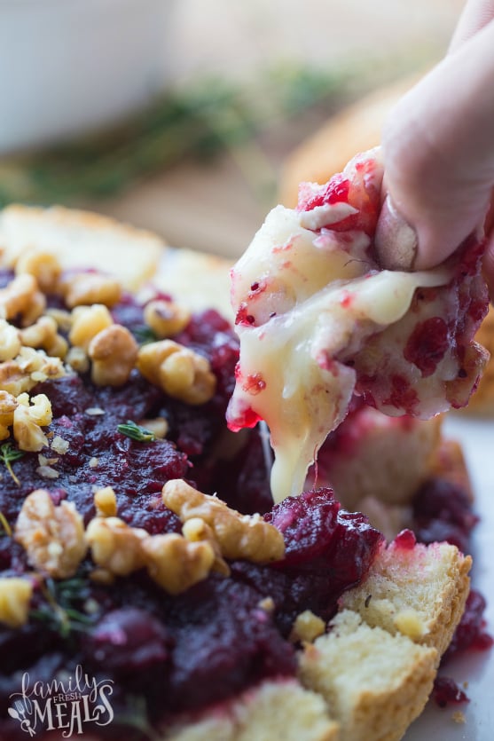 Pull Apart Cranberry Brie Bread Bowl