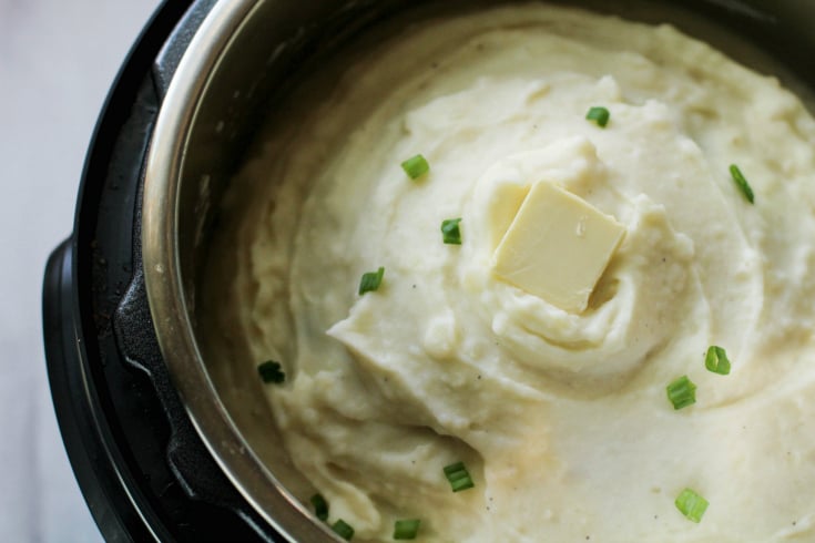 Best Instant Pot Mashed Potatoes - Cooked mashed potatoes in an instant pot