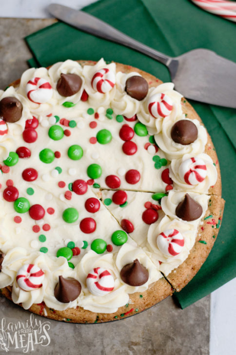 Holiday Sugar Cookie Cake Recipe -- Family Fresh Meals