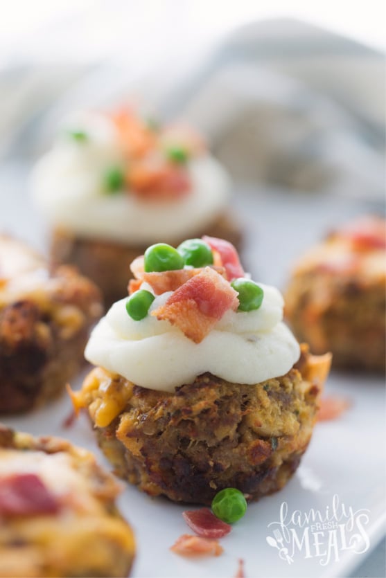 Mini Meatloaf Cupcakes - Family Fresh Meals