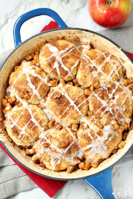 Skillet Apple Pie Dessert Biscuits - Family Fresh Meals