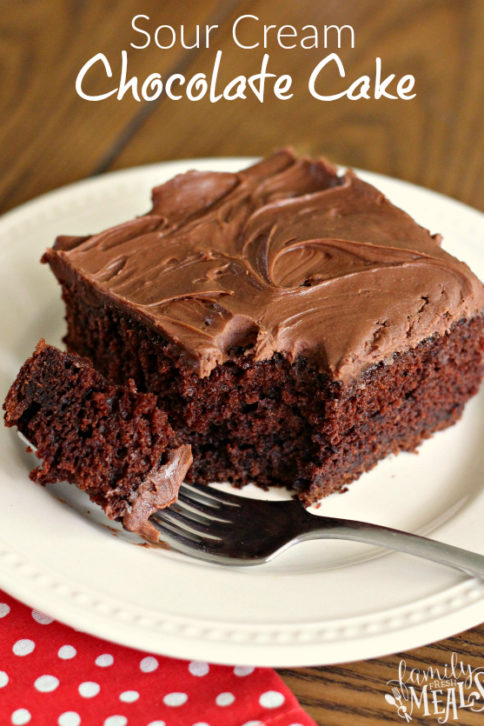 Sour Cream Chocolate Cake - Family Fresh Meals Recipe