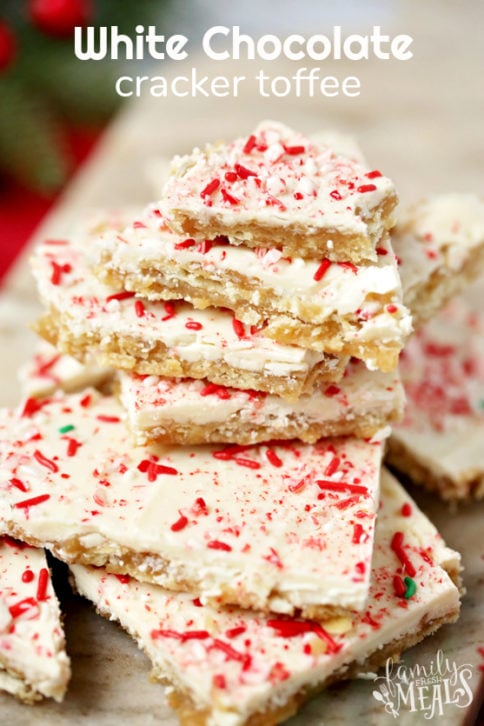 White Chocolate Cracker Toffee - Family Fresh Meals Recipe