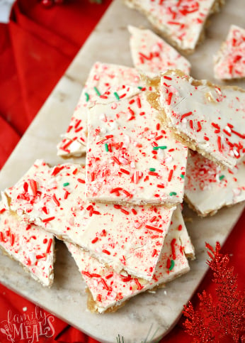 White Chocolate Cracker Toffee - Family Fresh Meals