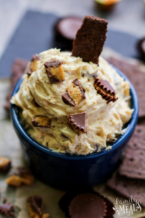 Peanut Butter Cup Cheesecake Dip Recipe - Family Fresh Meals