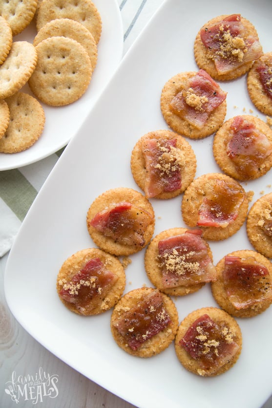 Candied Bacon Cracker Appetizer Recipe - Family Fresh Meals