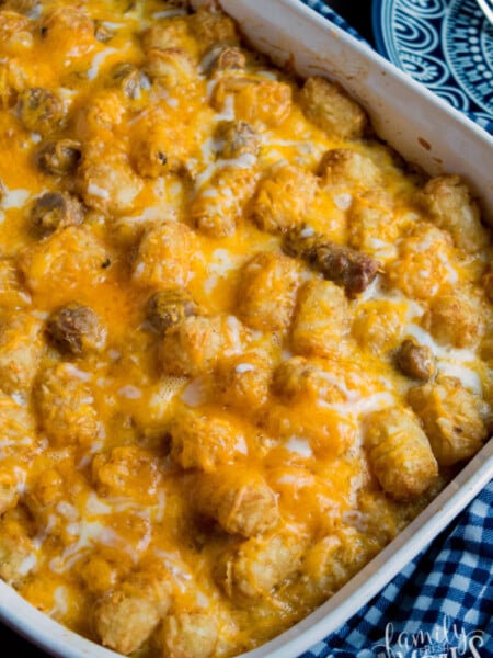 Cheesy Tater Tot Breakfast Casserole Recipe - Family Fresh Meals
