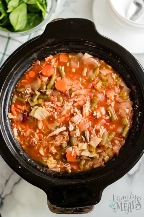 Crockpot Detox Soup Recipe - Healthy Cabbage soup recipe in slow cooker - Family fresh meals