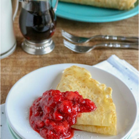 Easy Strawberry Crepes Recipe from Family Fresh Meals