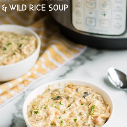 Instant Pot Creamy Chicken Wild Rice Soup Recipe - Easy Family Fresh Meals Soup Recipe