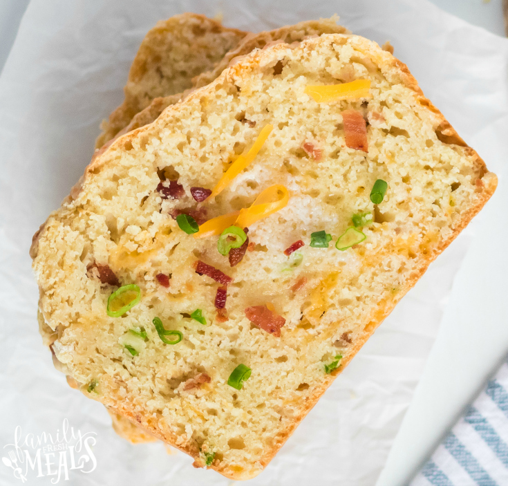 Bacon Cheddar Irish Soda Bread - How to make Irish Soda Bread - Family Fresh Meals