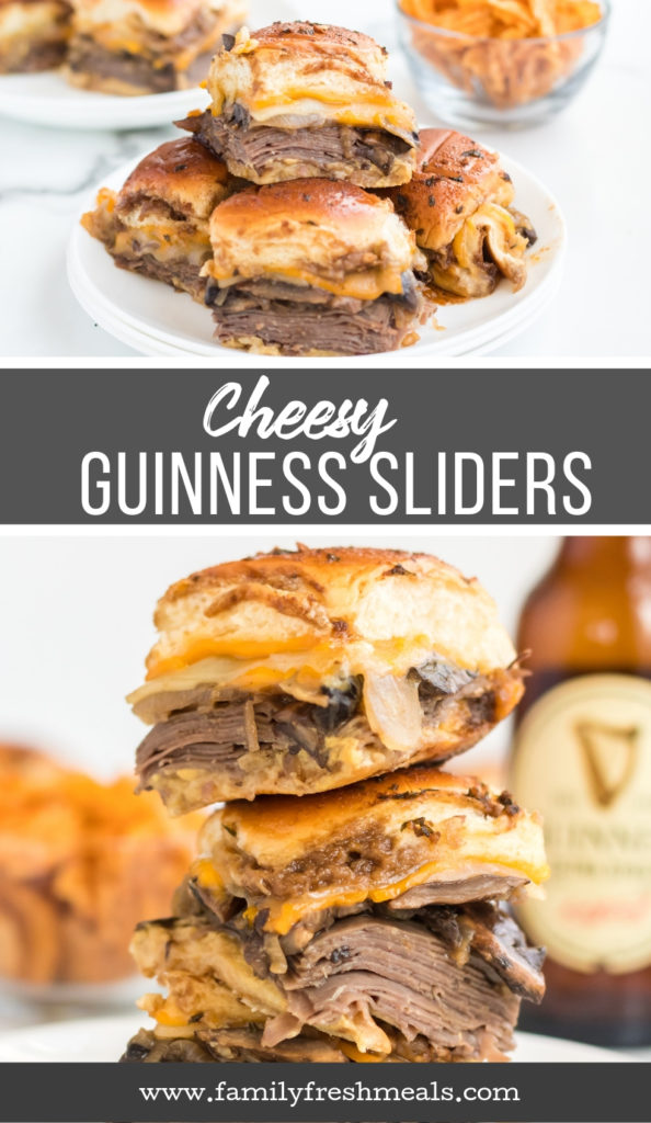 Cheesy Guinness Beef Sliders Recipe from Family Fresh Meals