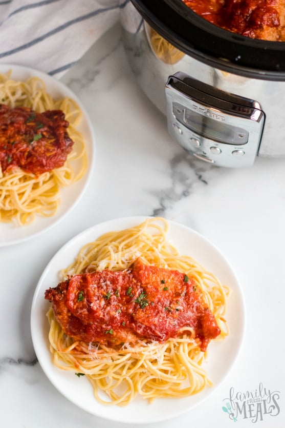 Crockpot Chicken Parmesan Recipe - Family Fresh Meals