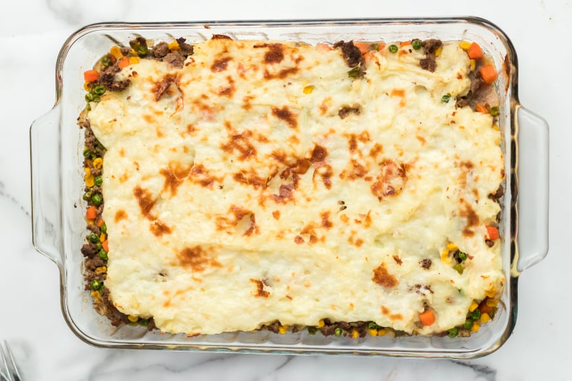 Easy Shepherds Pie Recipe - Cooked Beef Shepherds Pie