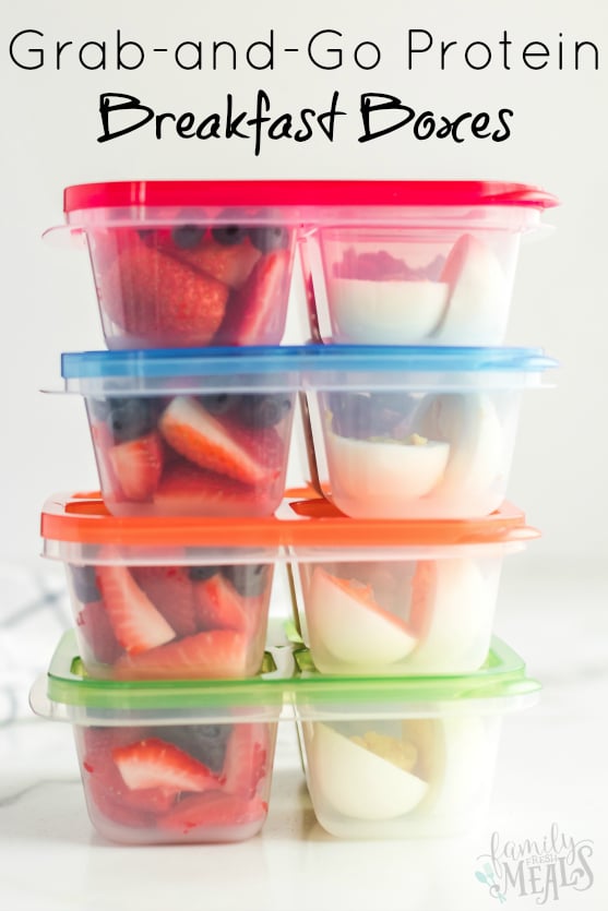 Healthy Grab and Go Protein Breakfast Boxes Ideas - Family Fresh Meals