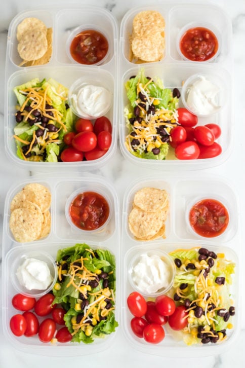 Healthy Taco Salad Lunchbox Idea - Family Fresh Meals school and work lunch idea